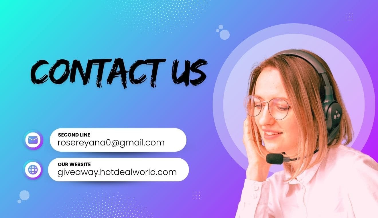 contact us giveaway hotdealworld